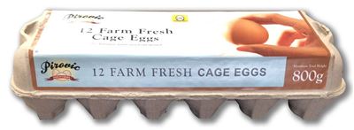 Picture of FARM FRESH CAGE EGGS 800G 12PK