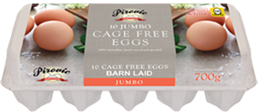 Picture of CAGE FREE JUMBO EGGS 700G 10PK