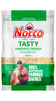 Picture of NORCO TASTY SHREDDED CHEESE 500G