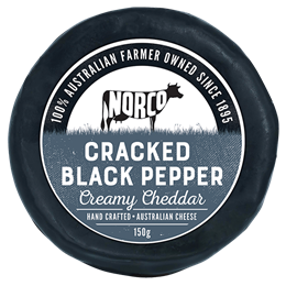 Picture of CRACKED BLACK PEPPER CREAMY CHEDDAR CHEESE 150G