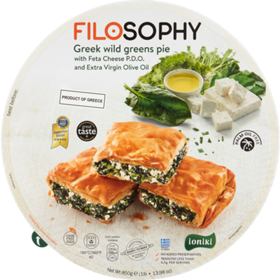 Picture of FILOSOPHY GREEK SPIRAL PIE W FETA, SPINACH & OLIVE OIL 850G 