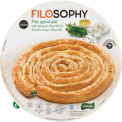 Picture of FILOSOPHY GREEK WILD GREENS PIE W FETA & OLIVE OIL 850G 