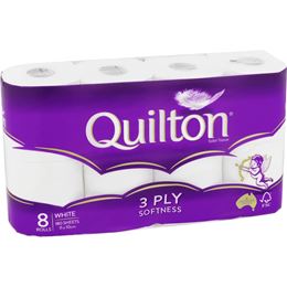 Picture of QUILTON TOILET PAPER 3PLY 8PK