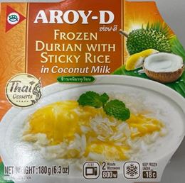 Picture of AMOY-D FROZEN DURIAN W STICKY RICE IN COCONUT MILK 180G